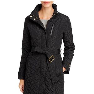 GENUINE COLE HAAN SIGNATURE QUILTED COAT BLACK S